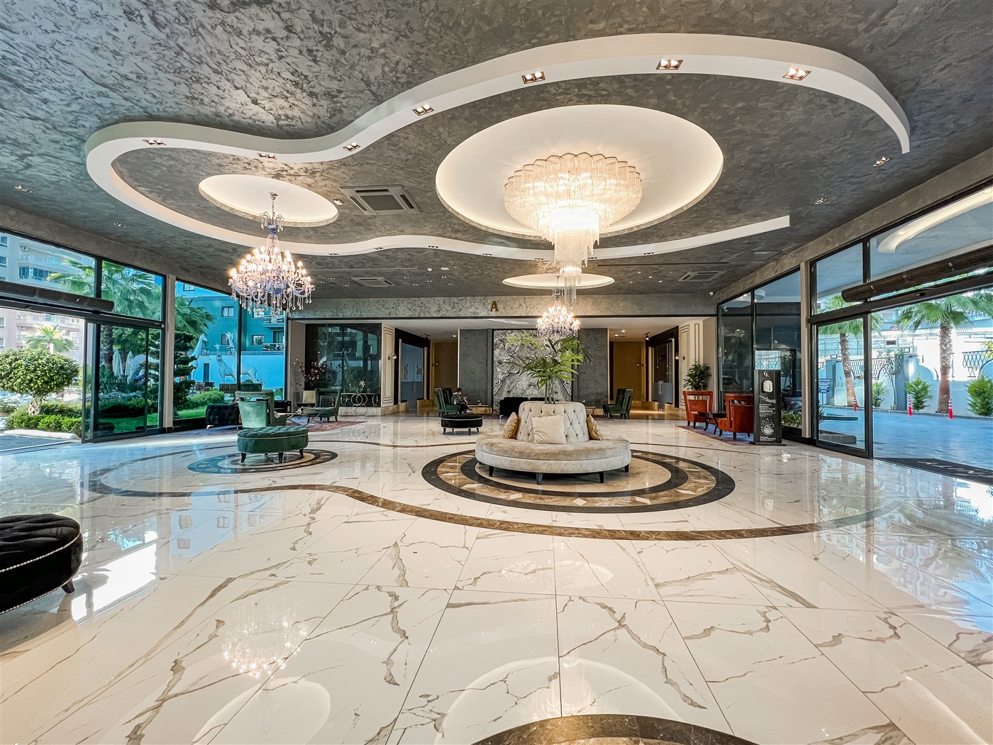 Namešten stan 1+1 sa pogledom na planine u Mahmutlaru