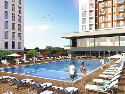 Novi apartmani u kompleksu na velikoj teritoriji - Esenjurt, Istanbul