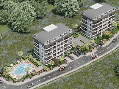 Novi stambeni kompleks na obali planinske reke u Gazipaši